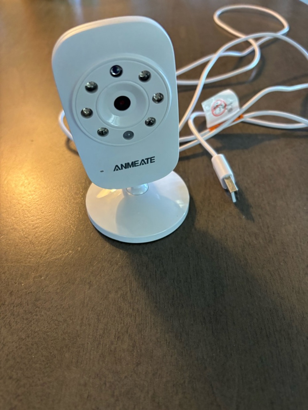ANMEATE White Indoor baby monitor with Night Vision - camera ONLY